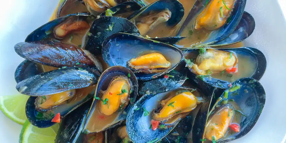 plate of mussels 